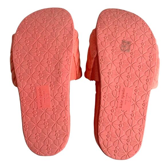 kate spade Breeze Platform Wedge Sandals Pink Size 5.5 GUC - Picture 5 of 9